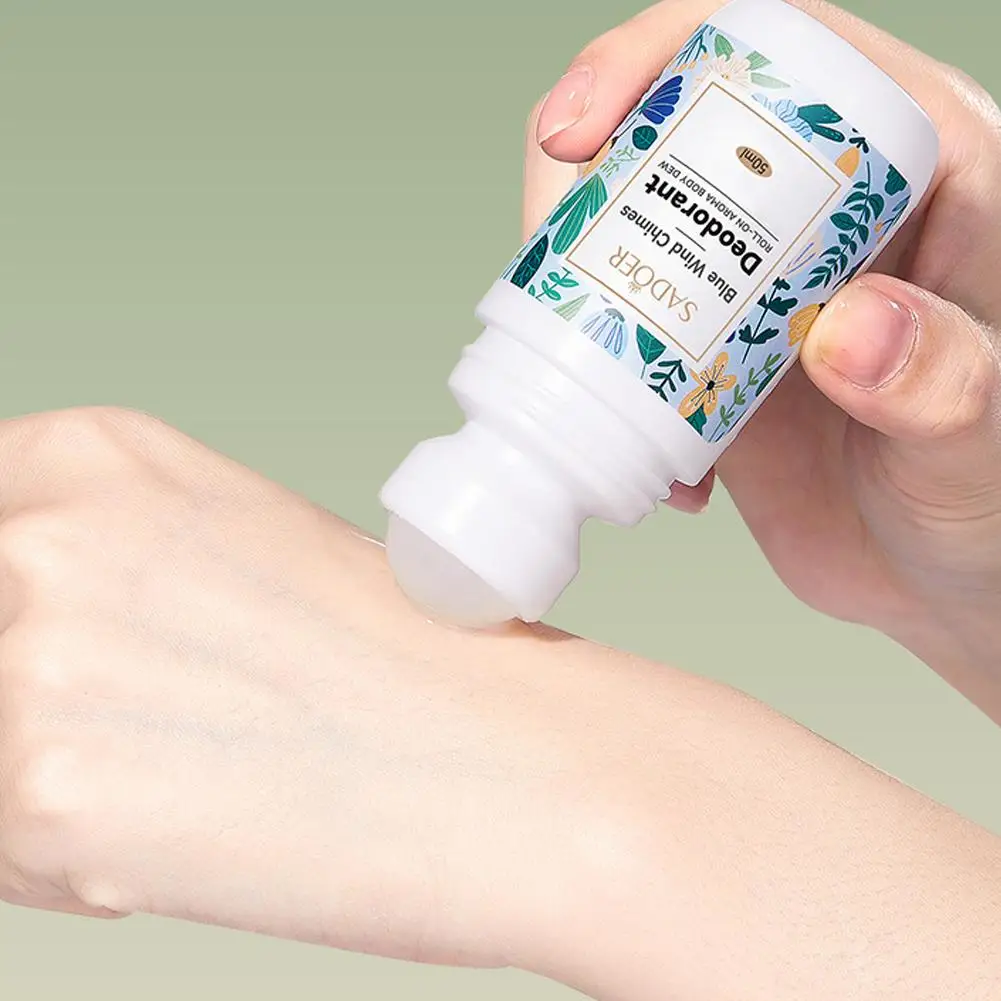 50ml Original Deodorant Romantic Rose Scent Roll-On Aroma Body Dew Blue Wind Chimes Pink Encounter Quick-Drying Antiperspirant