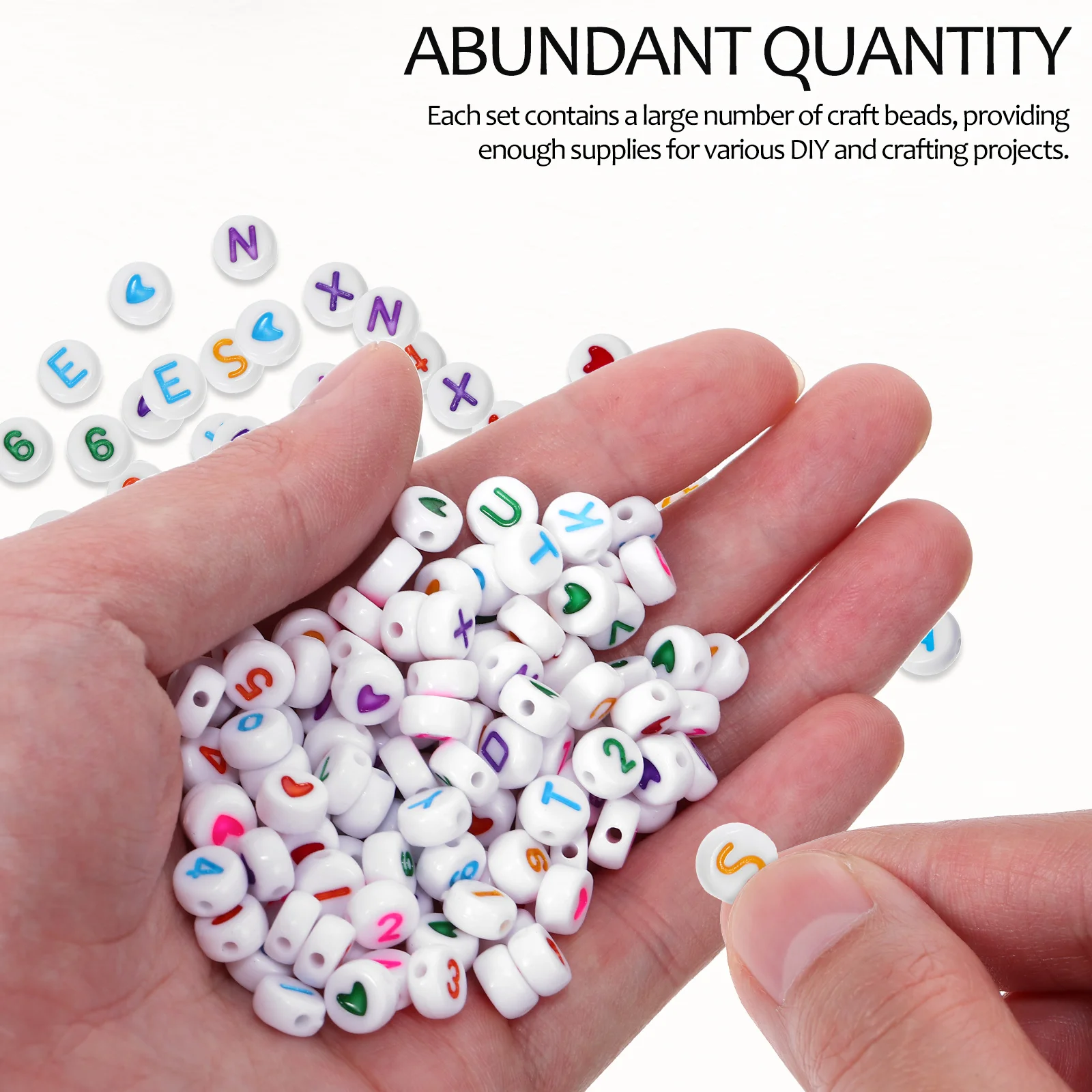 

300 шт. акриловые бусины ярких цветов, плоский дизайн, принадлежности для изготовления ювелирных изделий, бусины для рукоделия, буквы, цифры, принадлежности для изготовления браслетов