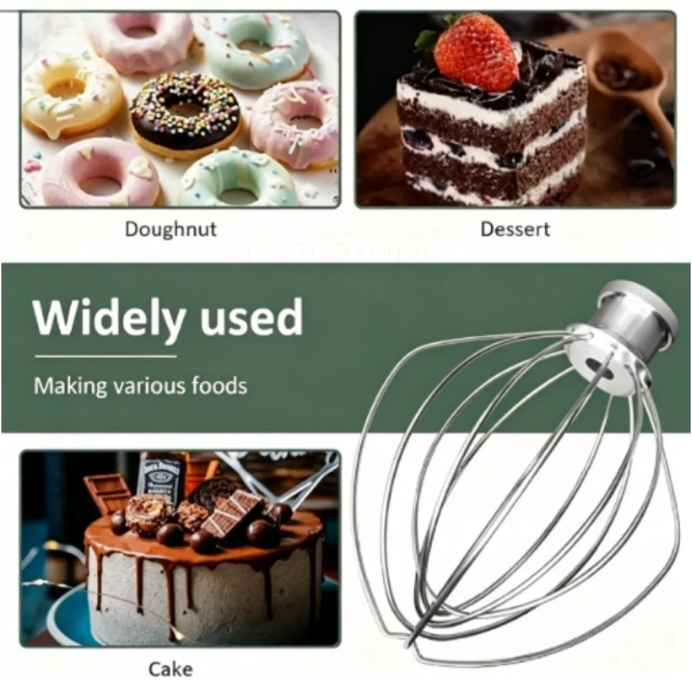 Stainless Steel Wire Whisk Replacement Parts for 4.5QT Stand Mixer K45WW