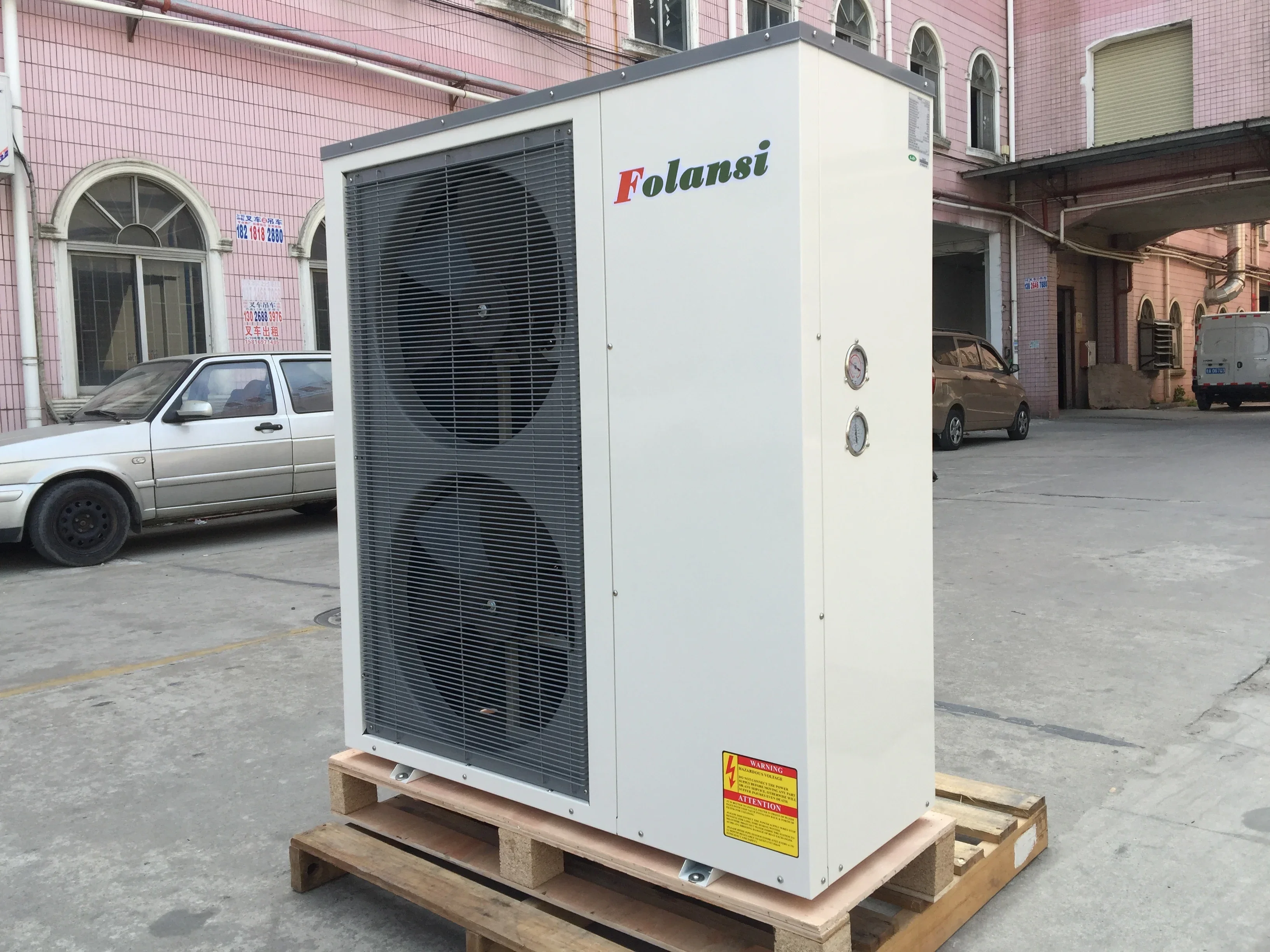 10kW Split DC อินเวอร์เตอร์ปั๊มความร้อนแหล่งอากาศ Air Cooled Water Chiller เครื่องทําความร้อนและน้ําร้อน