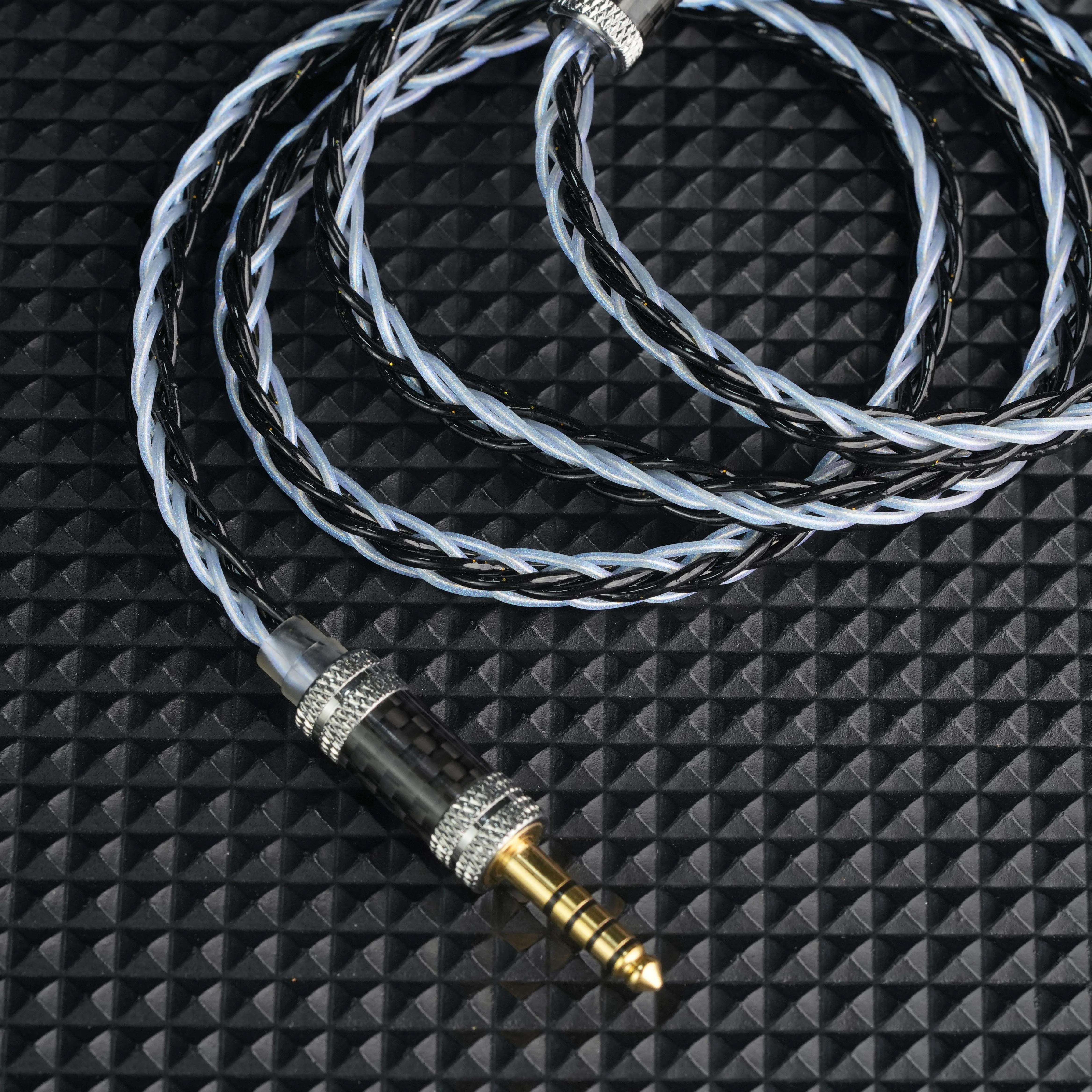 XINHS X04 8-Kern Palladium-beschichtetes Reinsilberkabel + Fünf-Elemente IEM Upgrade-Kabel 0.78 2pin IE900 MMCX HiFi-Kopfhörerkabel – Detail 7