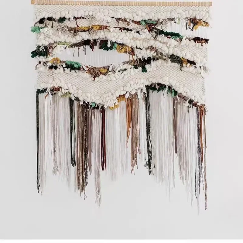 Entrance hanging painting art tapestry decoration Morocco light luxury hanging cloth living room staircase corner