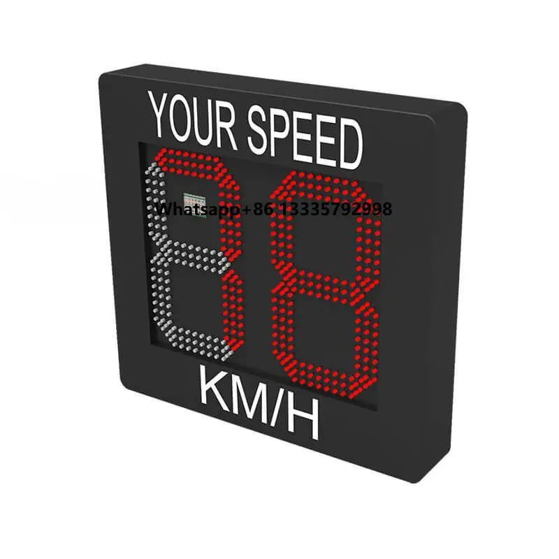 

Radar Speed Screen Optional Solar Panels LED radar Speed Limit Two Digital Sign Road Safety Traffic Signs 110-240V DC 12V