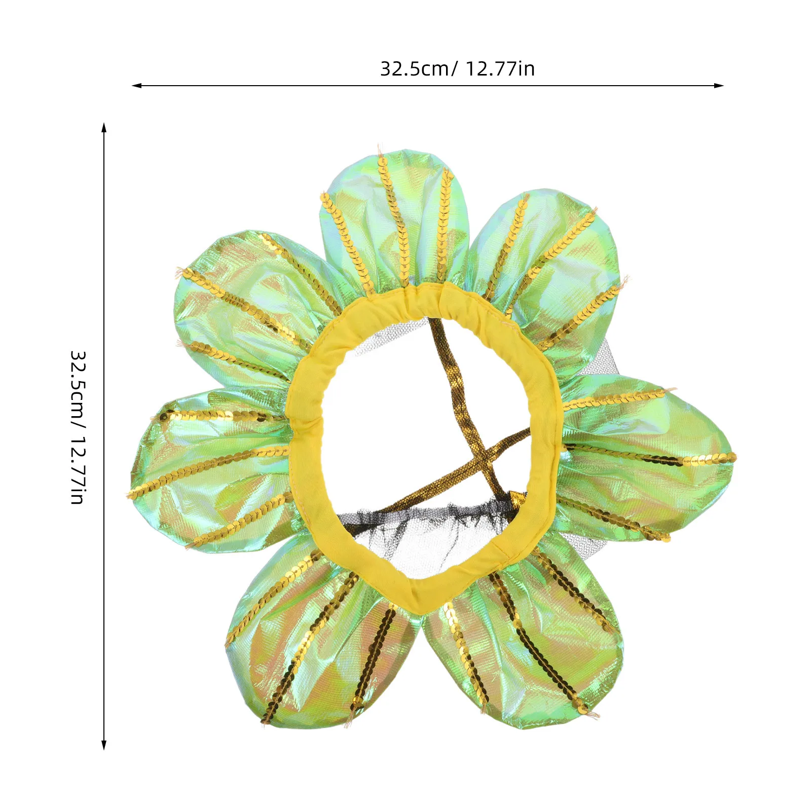 Sunflower Headgear for Children Adorable Flower Costume Accessory Lightweight Soft Fit Perfect for Kindergarten Sports Meet