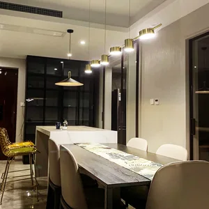 الحديثة LED غرفة المعيشة الثريات طاولة الطعام الثريا سقف المطبخ معلقة عكس الضوء مصباح الإضاءة الداخلية أفضل 8 ثريات معلقة للمبيعات - رقم 5