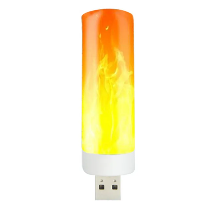 Usb Led Light Flame Lamp Candle Lamp Atmosphere Light Book Lamp For Power Bank Camping Lighting Cigarette Lighter Room Decor