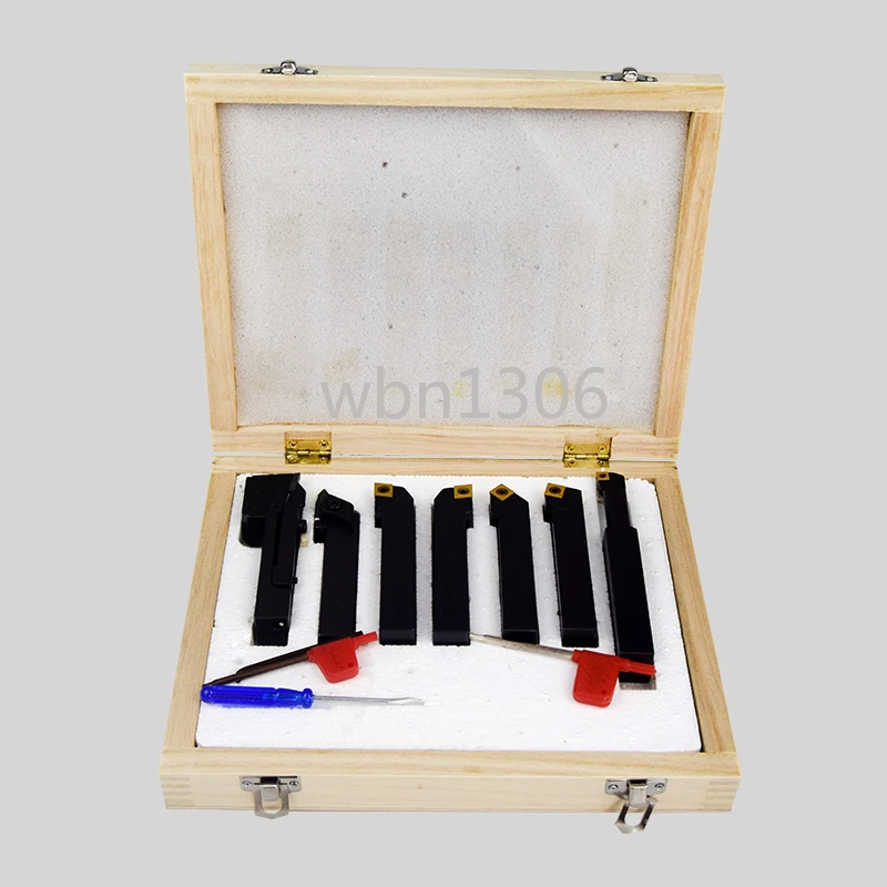 

Machine clip turning tool numerical control set Turning tool can be indexed 7 pieces of titanium-plated blades 8/10 /12 square