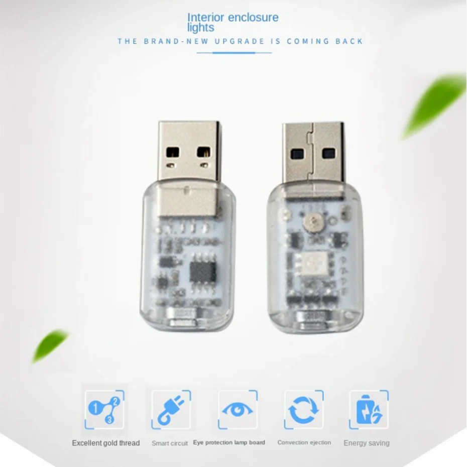 Mini 7 w 1 samochód światło klimatyczne USB dotykowy sterowanie muzyką Mini dekoracyjne światło LED samochód oświetlenie otoczenia kolorowe światło nocne w samochodzie