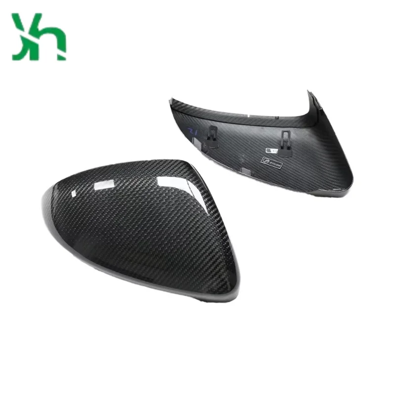 استبدال المرايا الجانبية من ألياف الكربون الجافة لسيارة Volkswagen Golf MK7 2014-2020 Lamando Touran L Golf Sportsvan غطاء الرؤية الخلفية