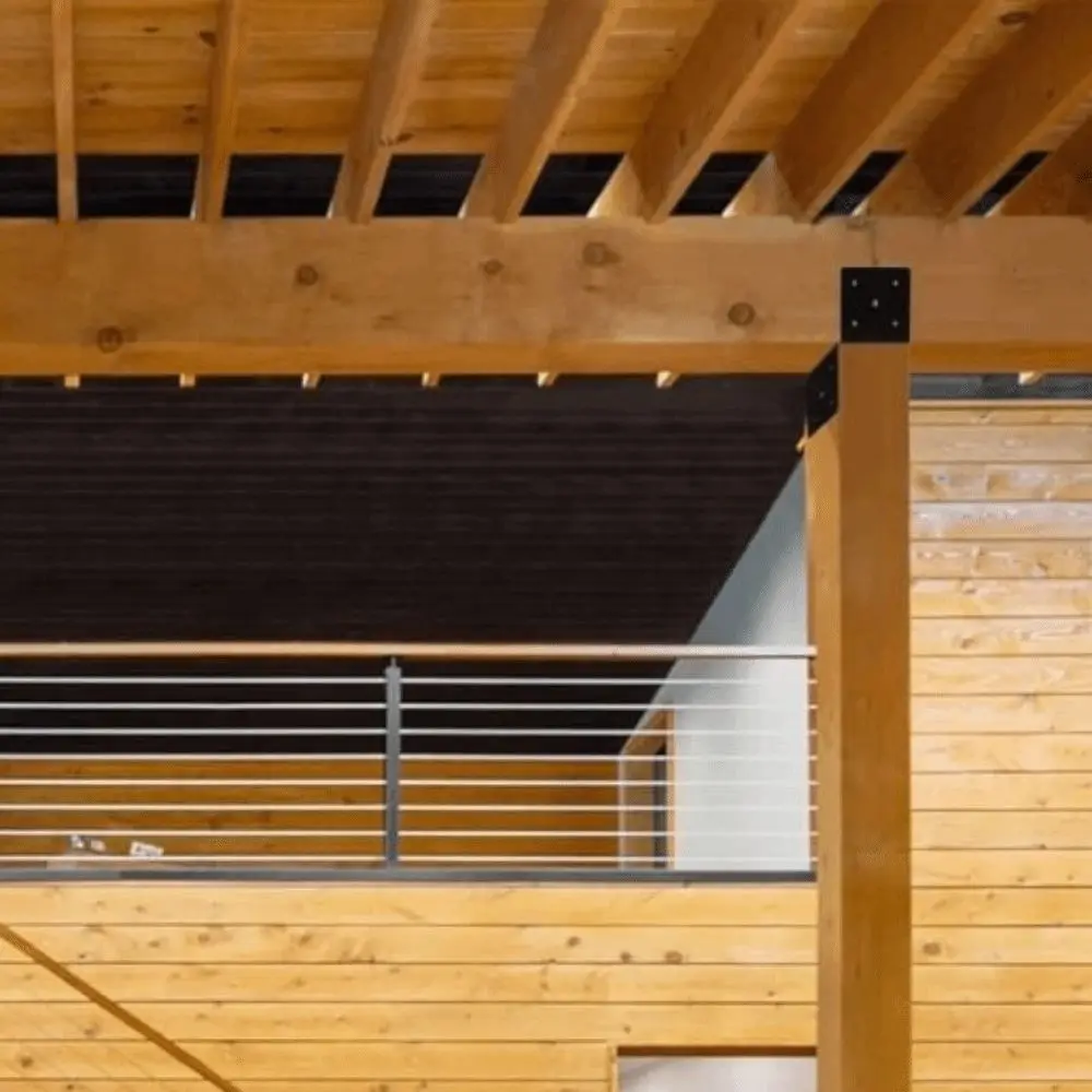 

Connector Adjustable Pergola Brackets Heavy Duty Black Pergola Kits Metal with Screw Bracket Support Wooden Deck