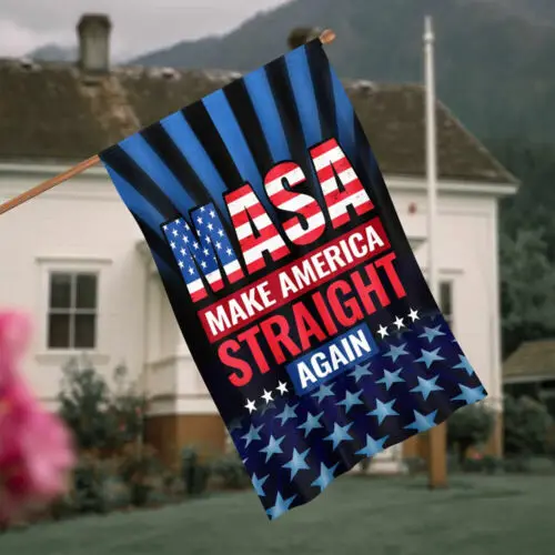 MASA Make America Straight Again Flag Political 2024 Garden Flag - House Flag