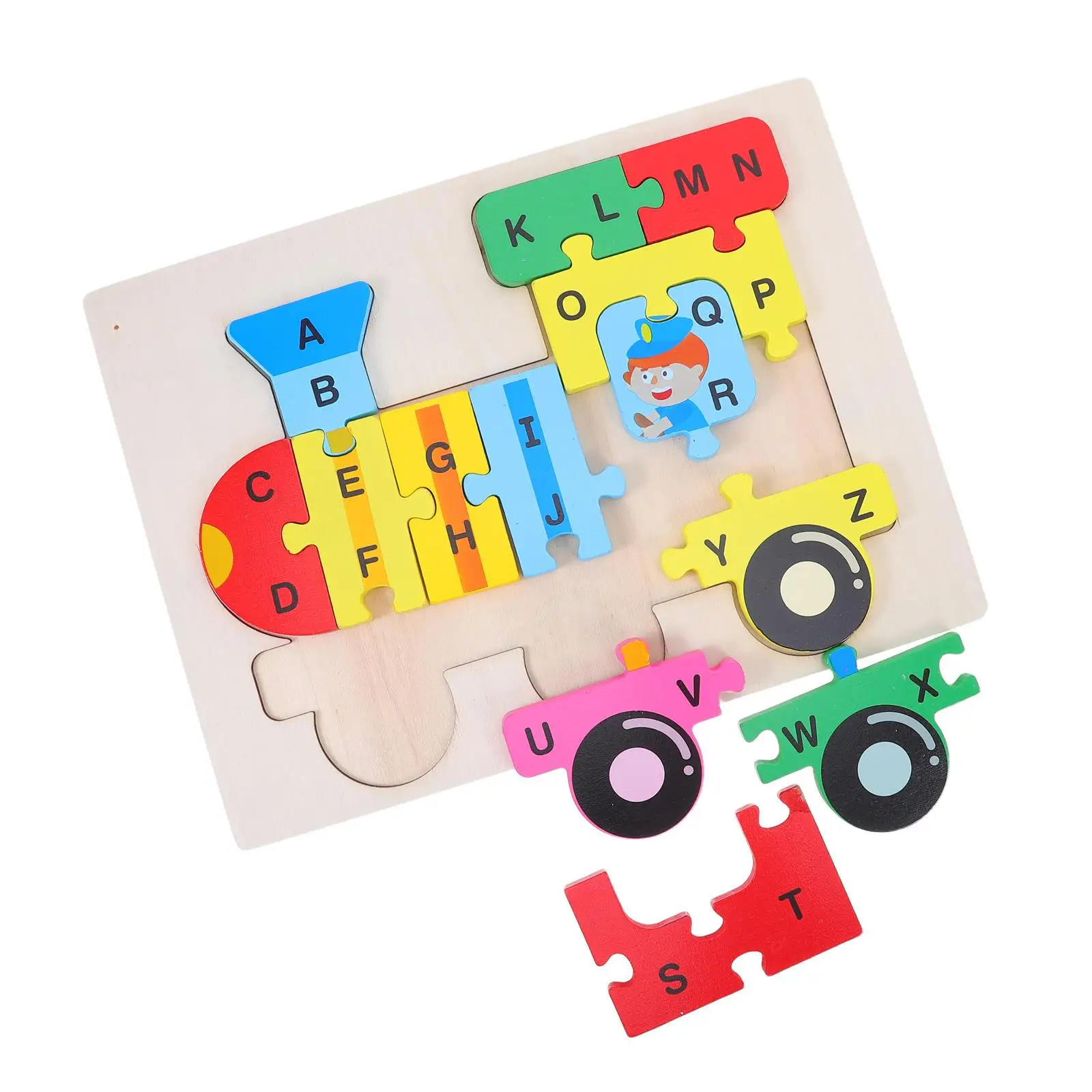 Children Early Education Puzzle 60 Pieces Colorful Wooden Educational Blocks for Cognitive Development Intellectual Kids Games