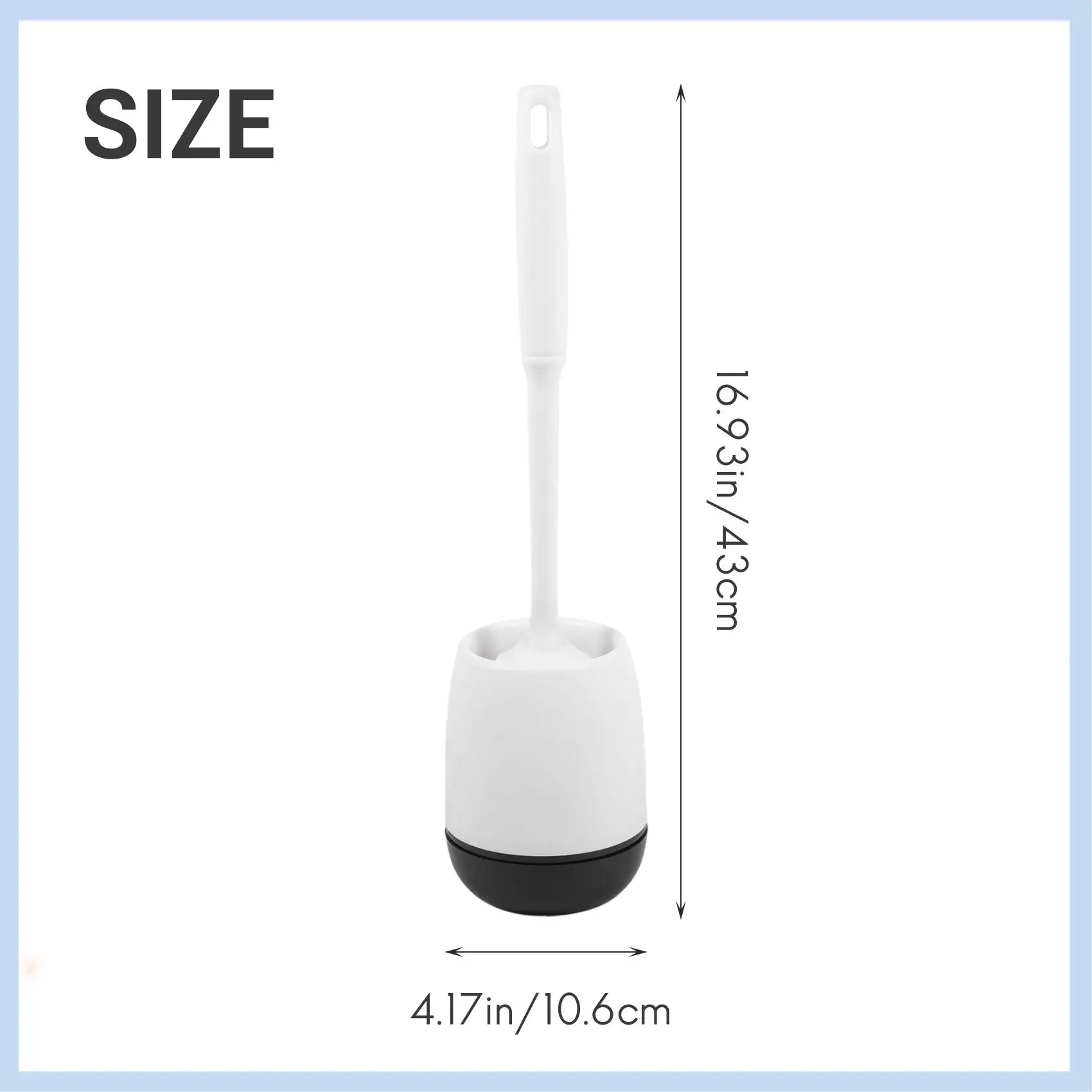

AS633-Силиконовая щетка для унитаза с набором держателей Мягкая силиконовая щетина Набор щеток для унитаза для ванной комнаты Нескользящая ручка с мягкой TPR