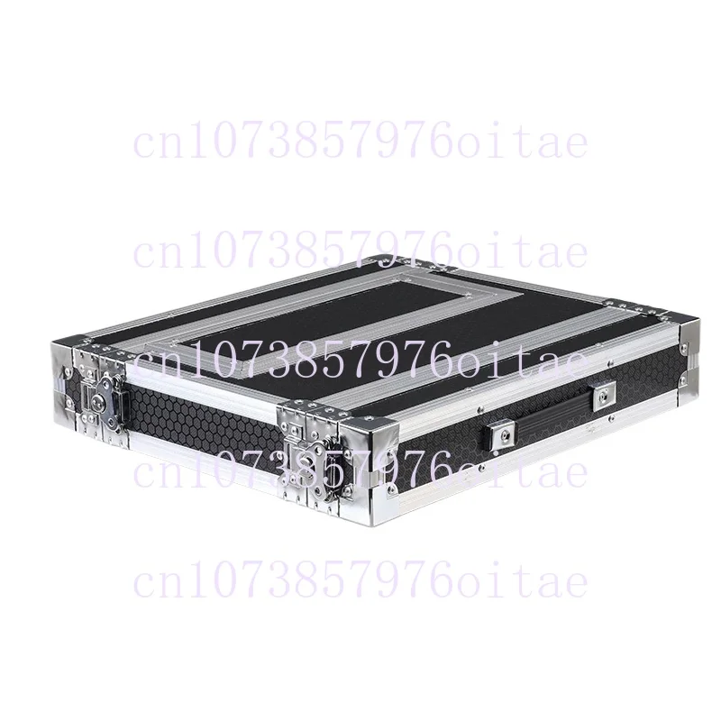 1U Microphone Flight Case Receiver Cabinet One-to-Two Wireless Storage Box Microphone Case Aluminum Alloy Mic Box