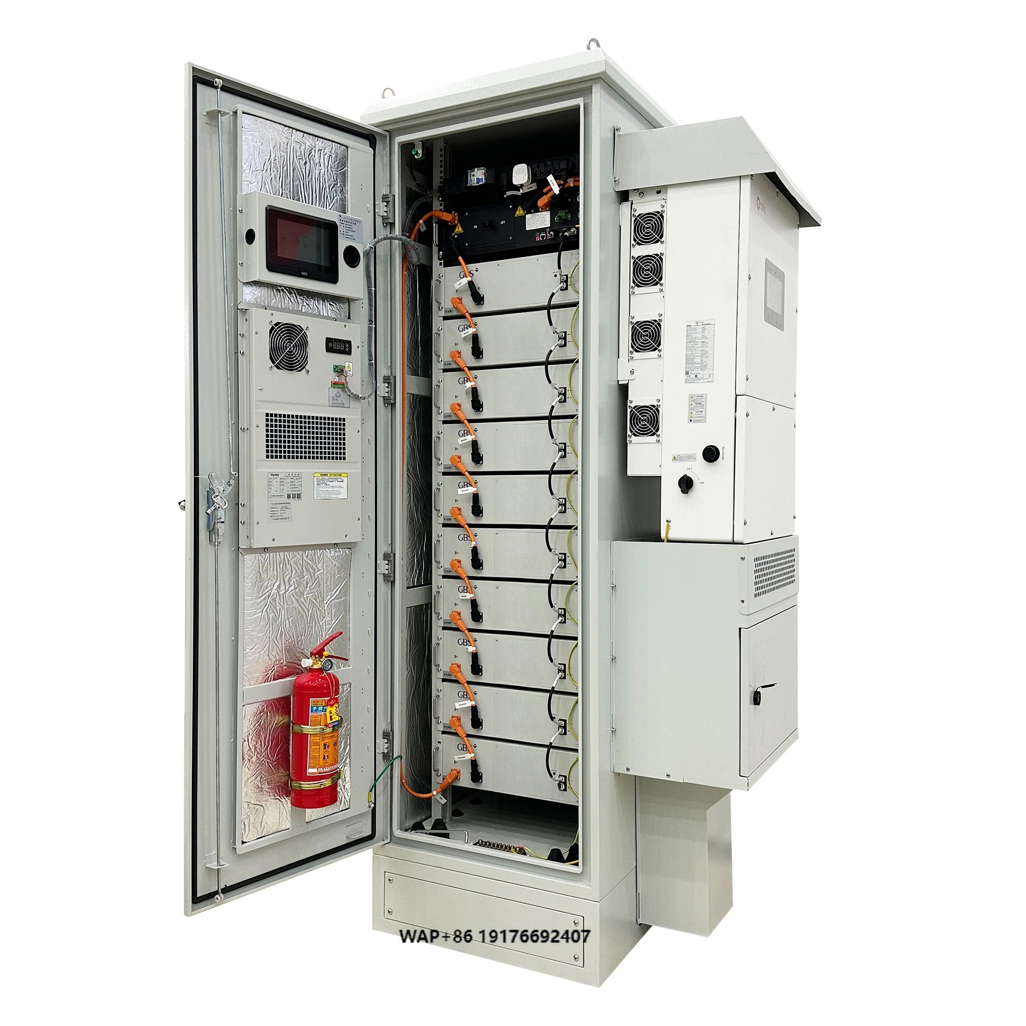 All-In-One 50KWh High Voltage LiFePO4 Battery 512V 100AH Inverter 40-50KW CAN Communication 6000 Cycles Home Use Solar Storage