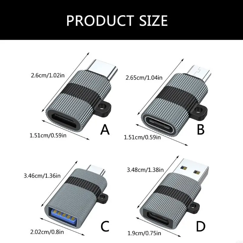 270B ความทนทาน Type C Extender USB C Converters สำหรับปลั๊กแบบเสียบได้อย่างราบรื่น