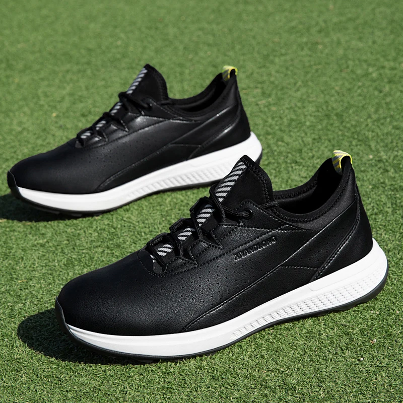 Leather Golf Competition Sports Shoes Formal Shoes Golf Sports Shoes Men Waterproof high-Quality Golf Course Men Training Shoes