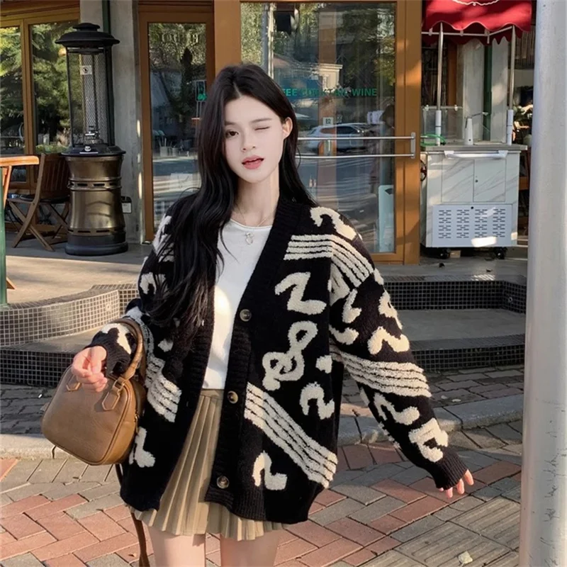 

Небьющийся вязаный кардиган, свитер Dalian Sle, осенне-зимняя женская модная верхняя одежда V-Ne Long Sve, стандартный крой