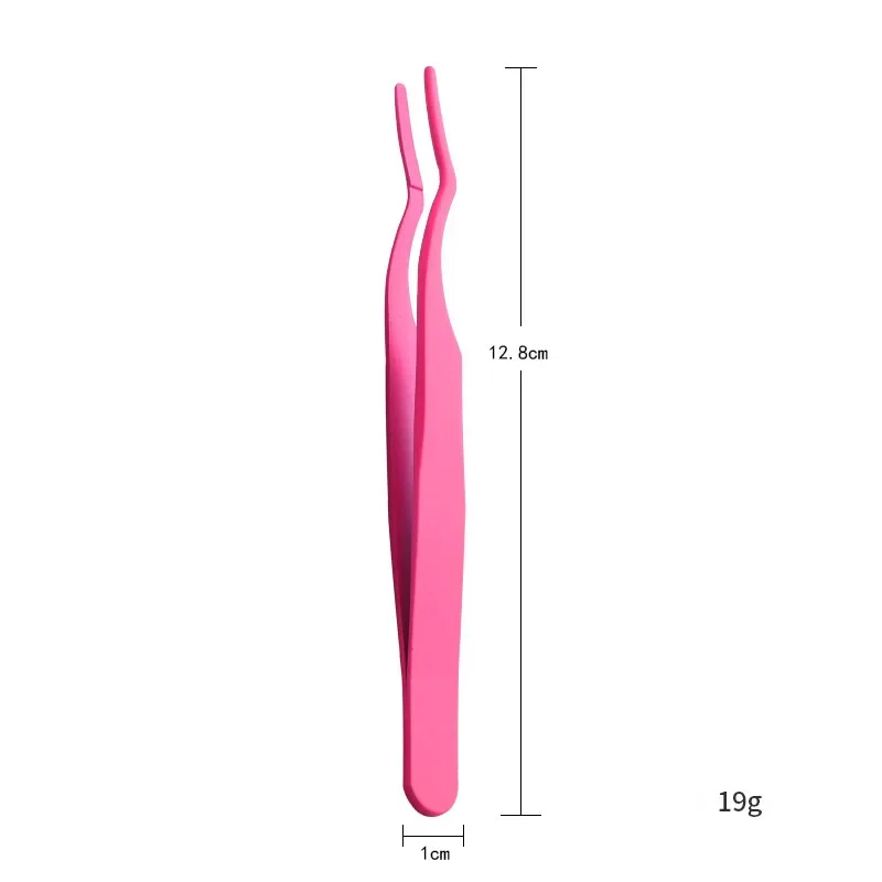 Professional False Eyelash Tweezers For Lashes Extension High Precision Anti-static Applicator Remover Nipper Clip Makeup Tools