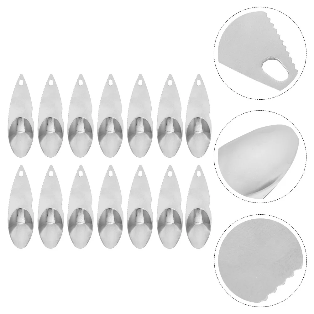 

14Pcs Kiwi Cutter Spoons Stainless Steel Fruit Peelers Kitchen Tool for Kiwi Avocado Lemon Orange Avocados Peelers