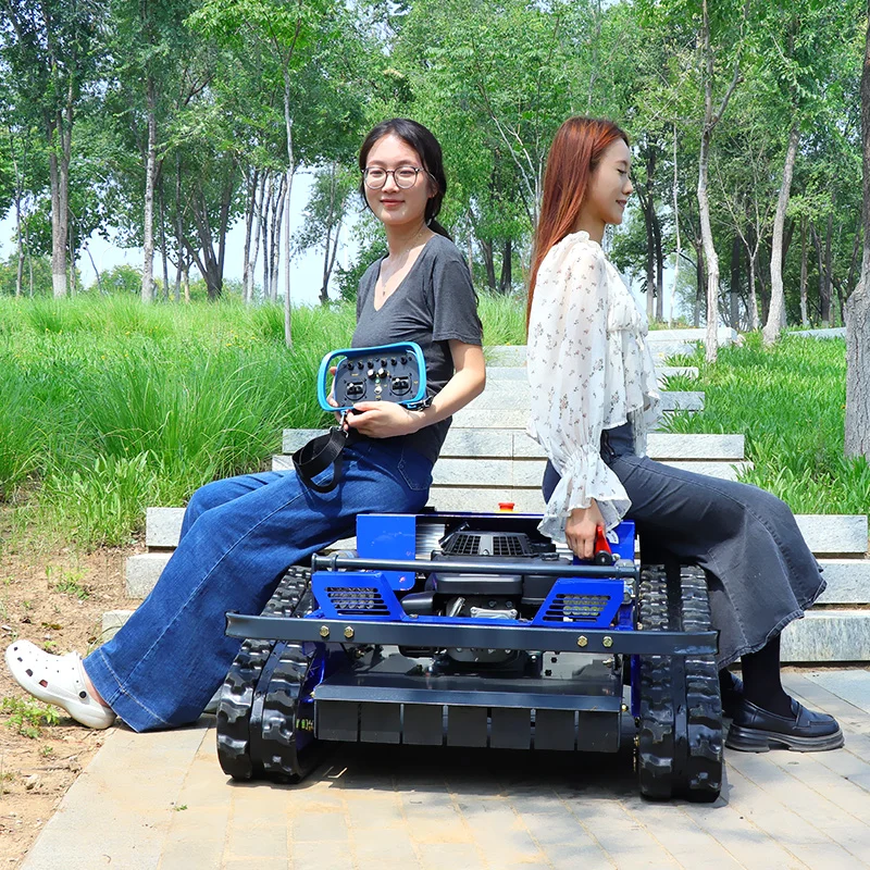 Mini cortacésped con Control remoto personalizado, Robot inteligente de giro cero, cortacésped de gasolina con CE EPA, adecuado para todo terreno