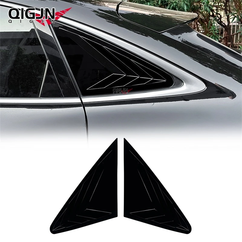 

For Audi Q5 FY Coupe 2018-2024 Car Rear Side Quarter Panel Window Louver Shutter Trim Cover