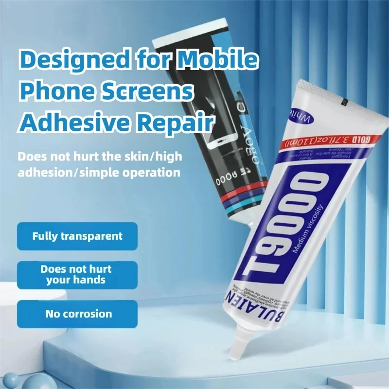 15/50/110ML ST9000 Adesivo morbido nero T9000 Colla trasparente per computer Cellulare Touch Screen Cornice di riparazione antivibrante