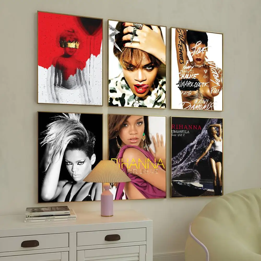 Famous Singer R-RIHANNA Poster Suitable For Home Living Room