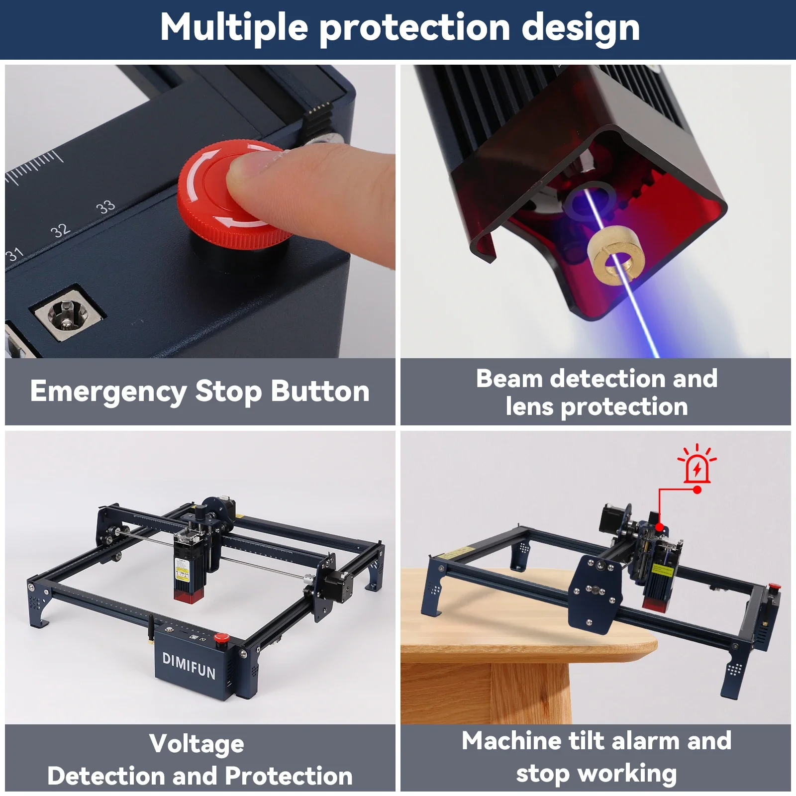 Professional Wood Router 6W/12W Power Laser Engraver Cutter, High Power DIMIFUN DM6 CNC Woodworking Carving Machine