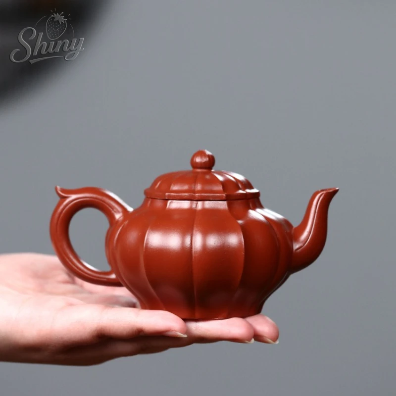 Original Mine Dahongpao Handmade Purple Sand Pot Laughing Cherry Teapot Kung Fu Tea Set