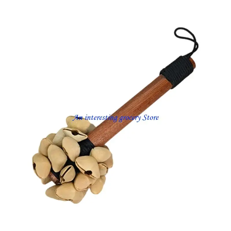 652D Traditionelles hölzernes Rhythmus-Glockenspiel-Werkzeug. Organischer tragbarer Geräuscherzeuger aus Holz für geistige und – Detail 10