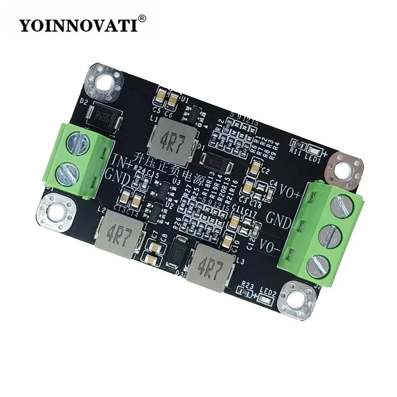 Single Supply to Dual ±5V/9V/12V/15V Output DC-DC Boost Converter Module, Low Ripple Switching Power Supply for Audio/Op Amp