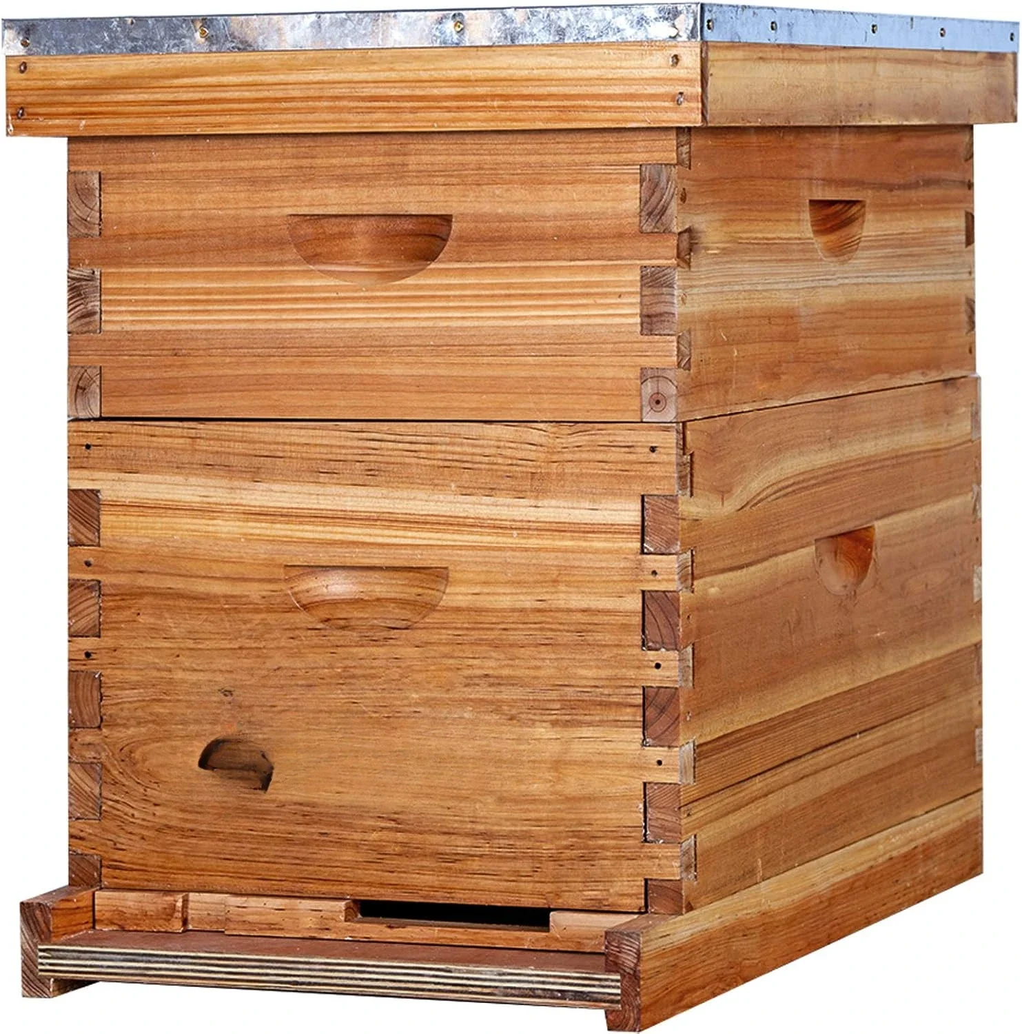 10-Frames Complete Beehive Kit, 100% Beeswax Coated Bee Hive Includes Beehive Frames and Beeswax Coated Foundation Sheet