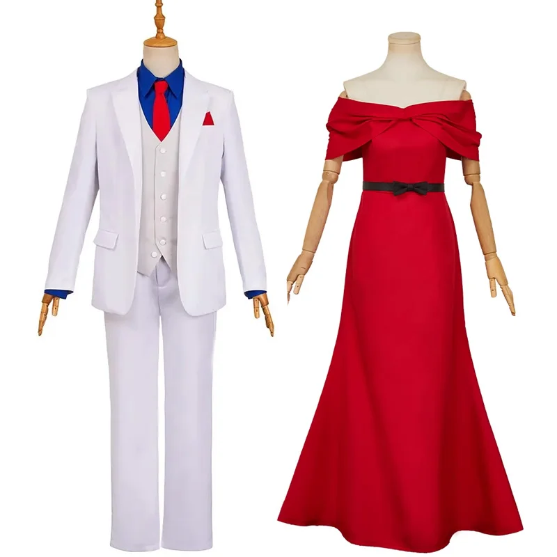 Аниме The Dinner Reiko Houshou красное платье Kyouichiro Kazamatsuri костюм косплей детективный костюм вечерние мужская одежда индивидуальный размер