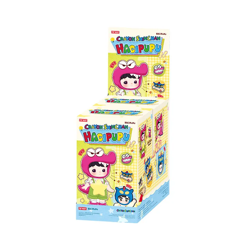 POPMART HACIPUPU CRAYON SHINCHAN Series 1/8 Action Figure Blind Box Guess Bag Original Toys Doll Cute Anime Figure Ornaments
