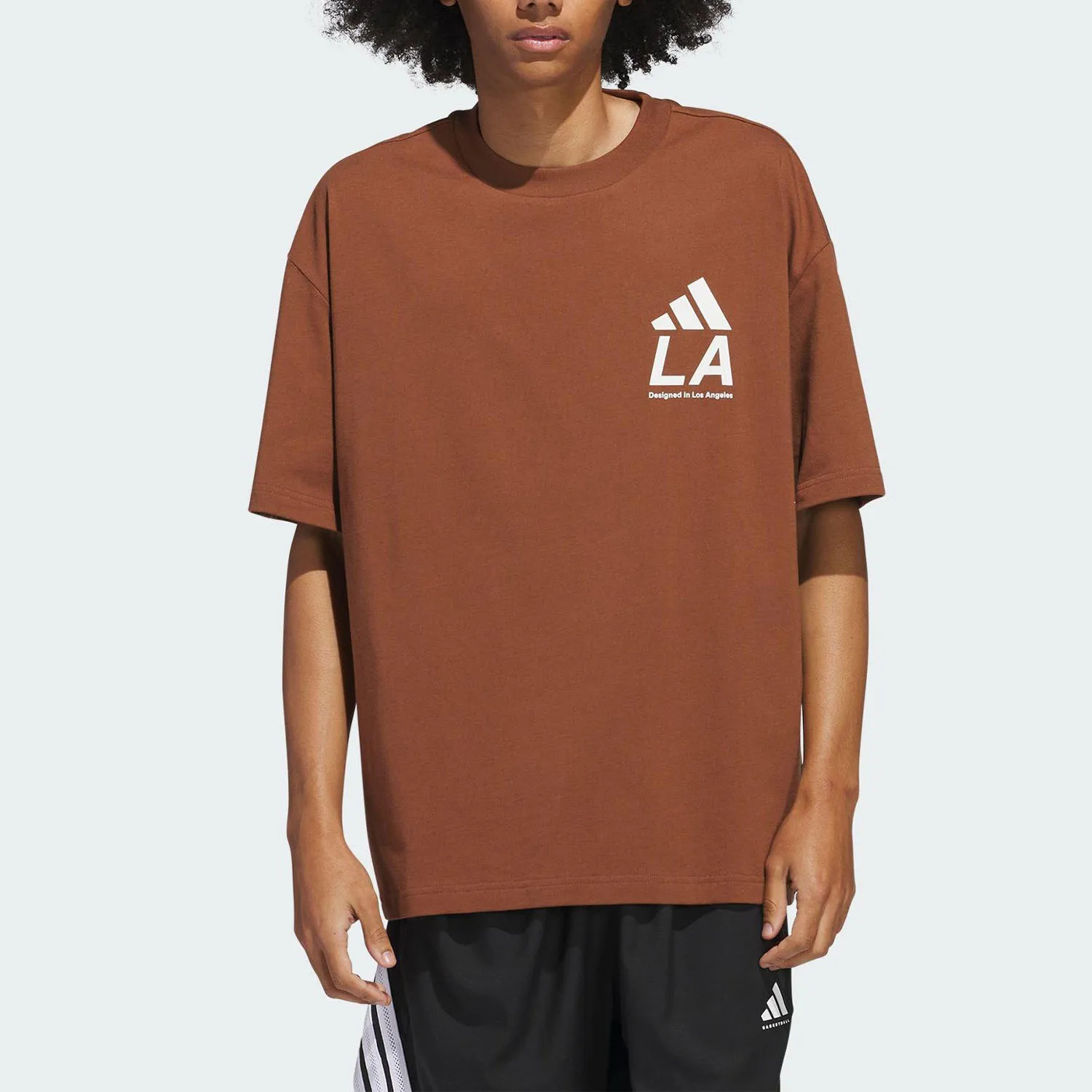 Adidas Authentic Summer Style Men's Women's Retro Loose Breathable Short Sleeve JX9124