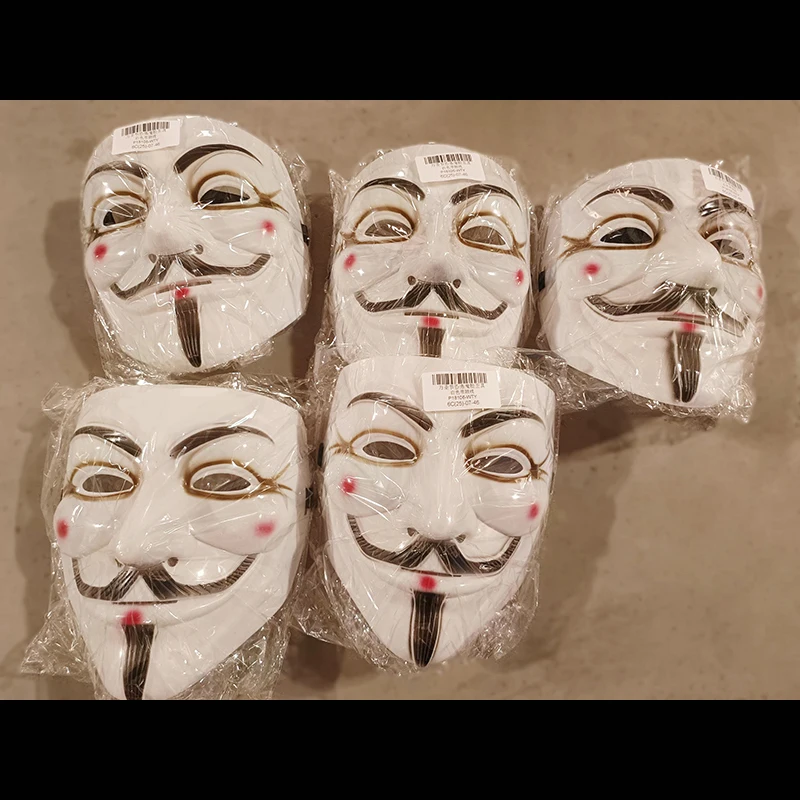 حار الفيلم الخامس للثأر قناع تأثيري كامل الوجه فيلم موضوع الثأر قناع القراصنة هالوين كشر أقنعة الوجه البلاستيك الدعامة اللعب