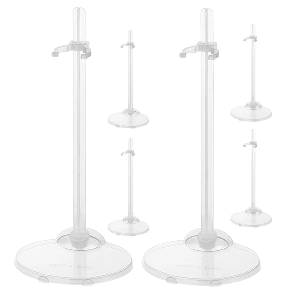 

6Pcs Clear Holders Display Racks Versatile Application Store Exhibition Event Showcase Stable Support No Tools Required