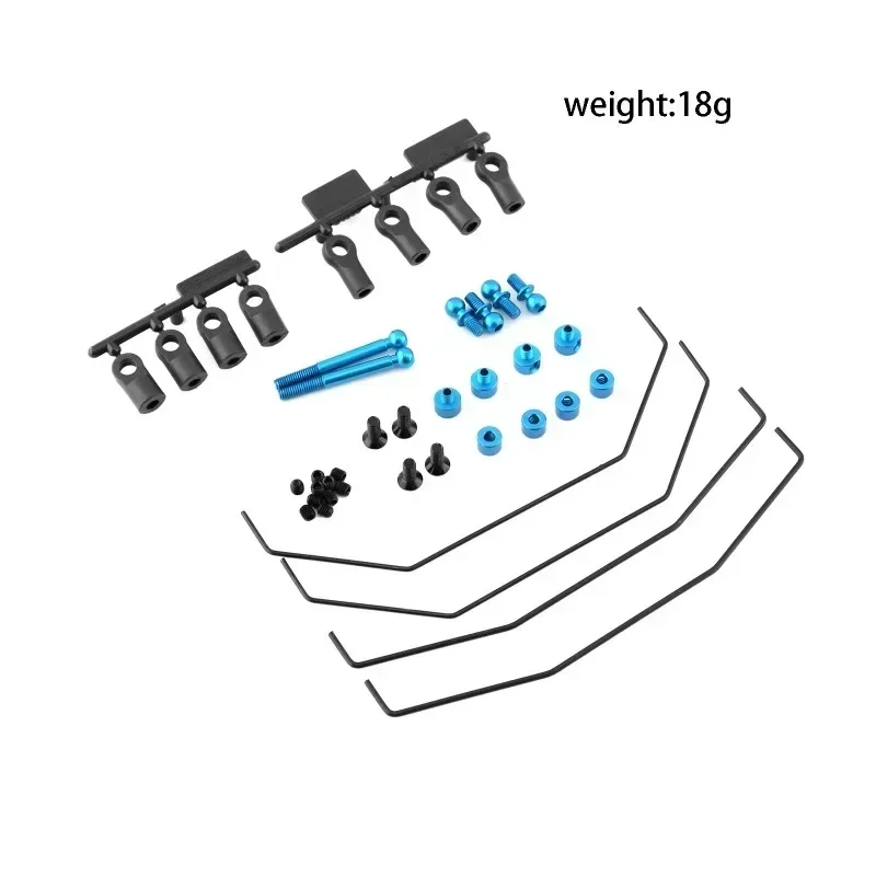 Front Rear Anti Roll Bars Sway Bar Balance Kit Upgrade Parts for TAMIYA 22037 TD2/TD4 RC Car Upgrades Parts Accessories