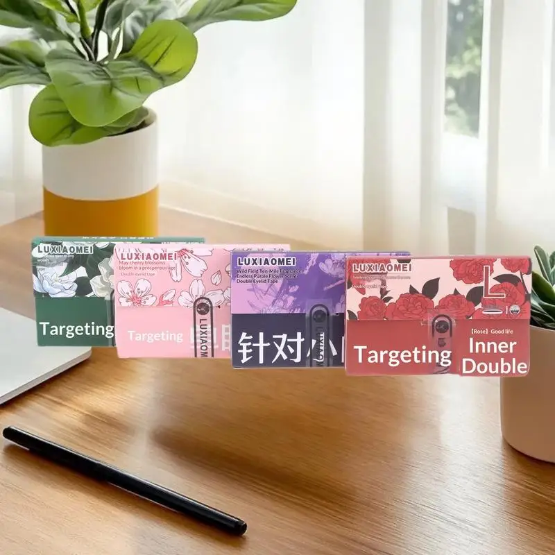 200 قطعة/صندوق شريط لاصق غير مرئي للجفن المزدوج طويل الأمد ذاتي اللصق شفاف أدوات تكبير العين