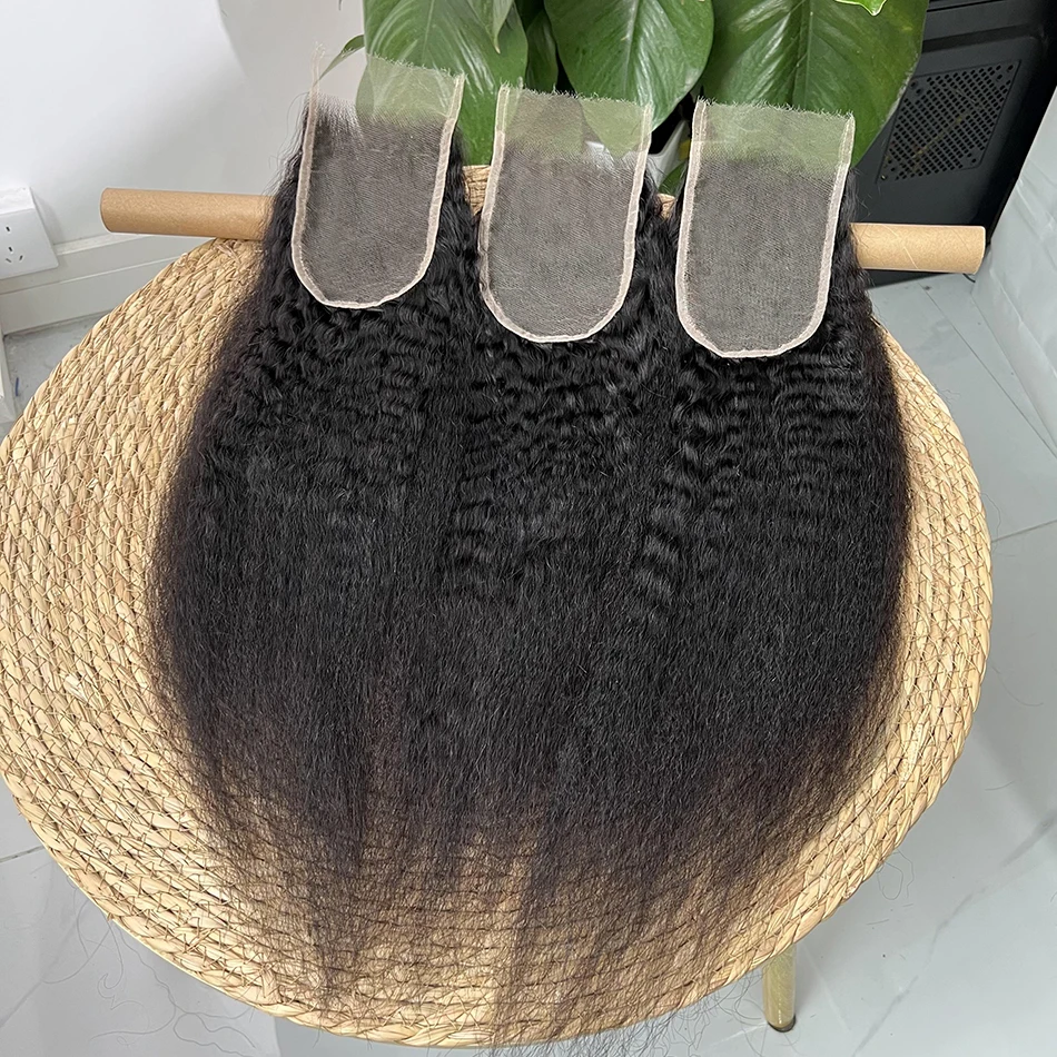 غريب مستقيم 4x6 13x4 HD الدانتيل إغلاق أمامي الشعر البشري قبل قطعها ابيض عقدة اللون الطبيعي 100% الخام شعر بشري لعذراء