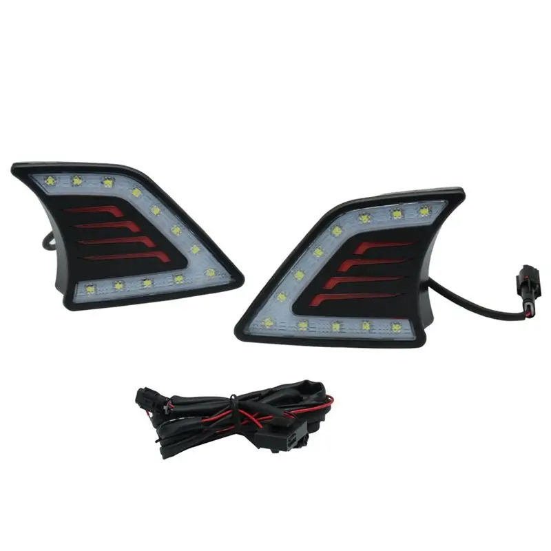 

For Toyota Hilux Vigo 2012 2013 2014 2015 LED DRL Daytime Running Light Fog Lamp Front Bumper Light