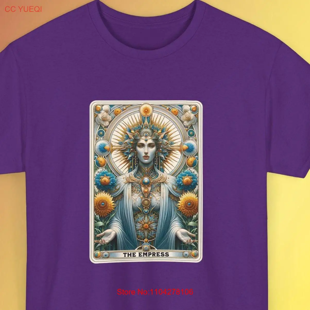 The Empress Tarot Card T Shirt Mystical Bohemian Apparel Feminine Energy Spiritual Art Sacred Divine