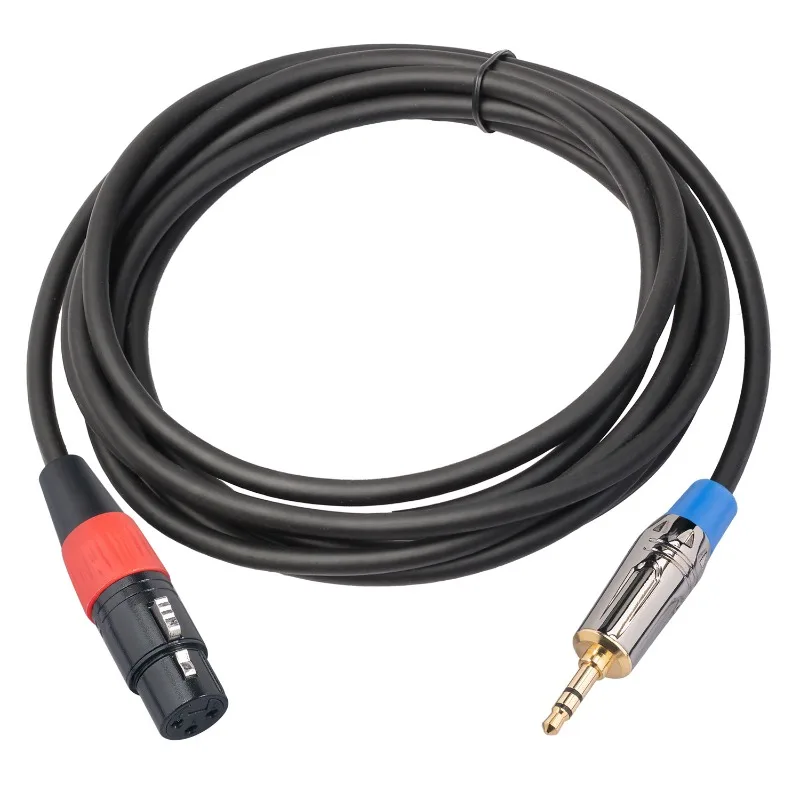 

Metal Shell Gold-plated Head Double Shield TRS 3.5 To Canon XLR Three-core Female Balanced Microphone Audio Cable