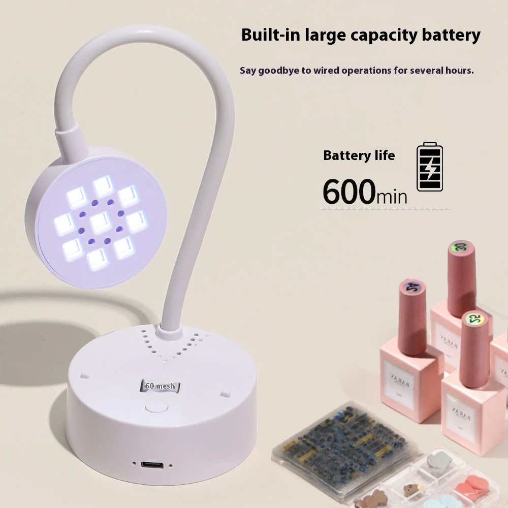 UV LED Nail Dryer with Sensor, 360° Rechargeable Gel Nail Lamp for Nail Extension Curing Light