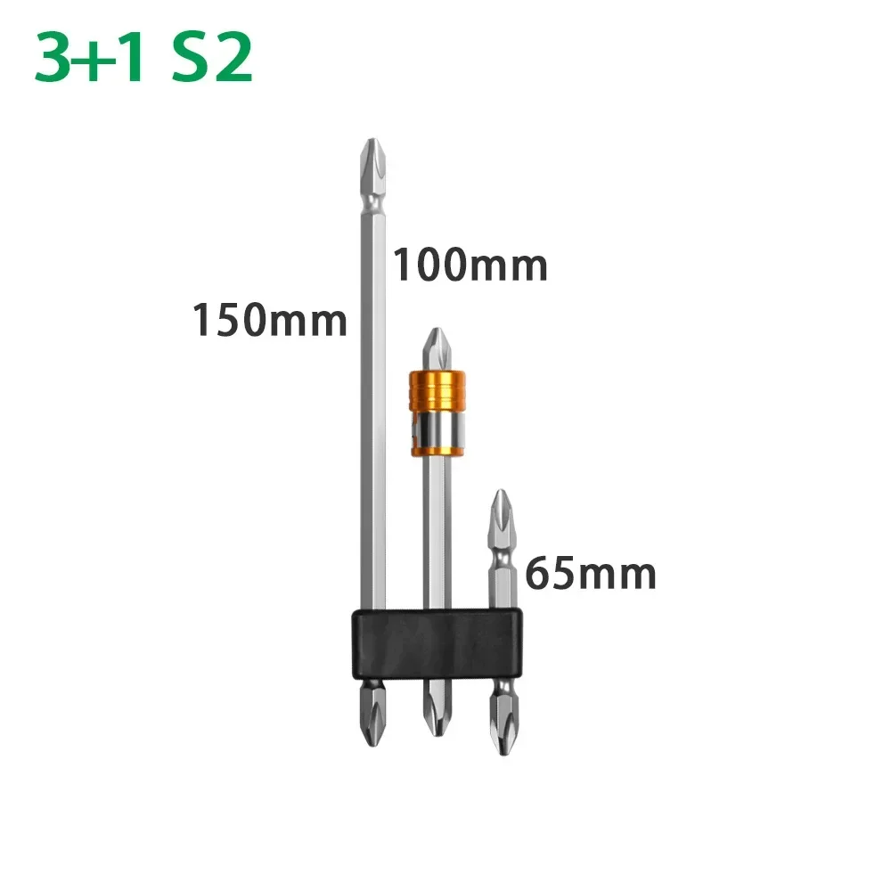 S2 High Hardness Magnetic Lengthening Electric Screwdriver Drill Bit Slotted Phillips Strong Magnetic Coil Wind Screwdriver Head