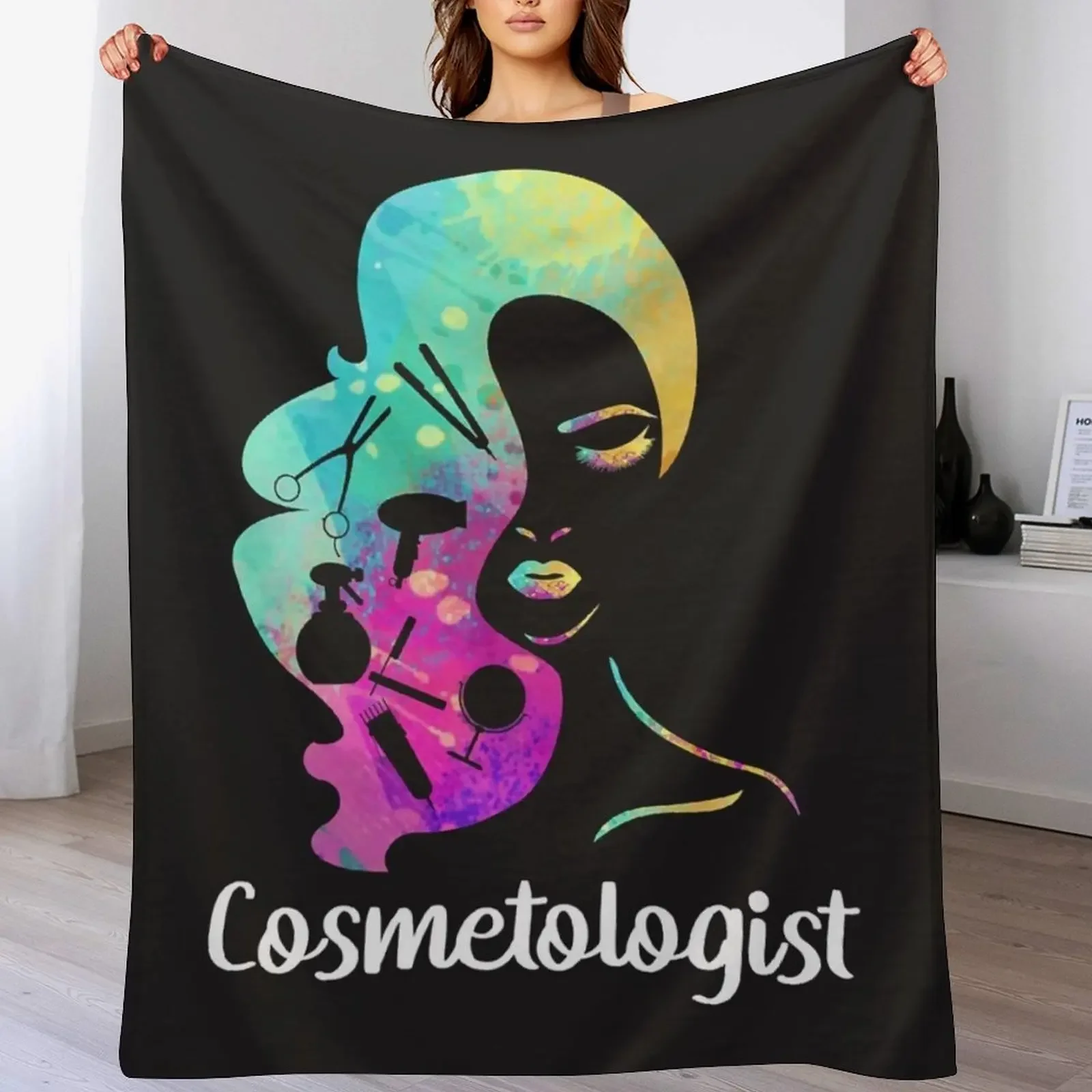

Cosmetology Cosmetologist Premium Throw Blanket for babies Extra Large Throw Multi-Purpose Blankets