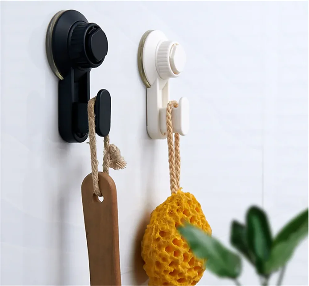 

2pcs Vacuum Holder Bathroom Wall Heavy Load Strong Waterproof Reusable Towel Kitchen Powerful Suction Cup Hooks Hanging Tool