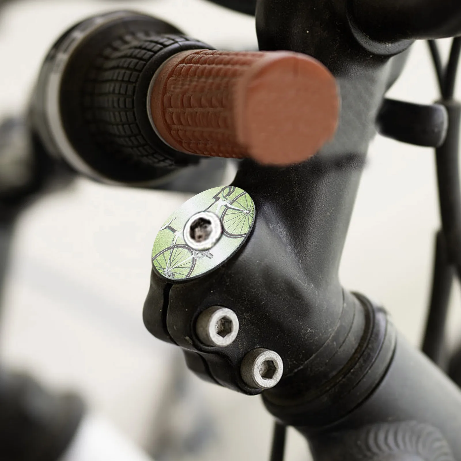 

Bicycle Headset Cover Decorative Bowl Cap Aluminum Alloy Sturdy Bike Stem Cap Wear Resistant Easy Install Mountain Road Bikes