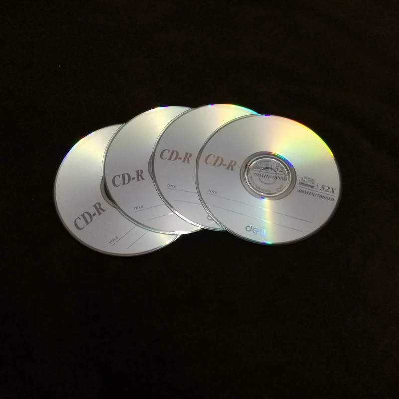 1/2/4 Stück Deli 3725 CD-R-Rohlinge, beschreibbare Compact-Scheibe, 700 MB/80 Min./52 x CD-R, leere Scheiben, Einzelstück – Detail 4
